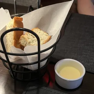 Herb bread and butter! Great way to start off the meal!