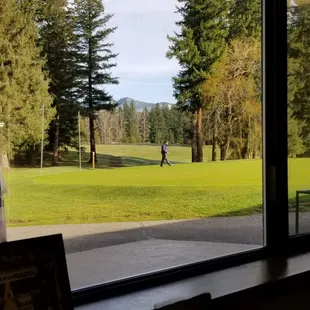 a man playing golf