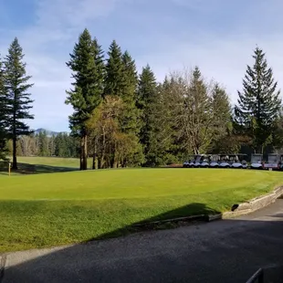 a view of the golf course