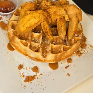 food, waffles