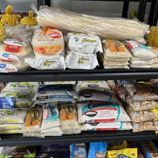 a variety of food items