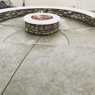 Stone Wall &amp; Fire Pit