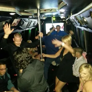 Club Crawl Partying in the bus!!