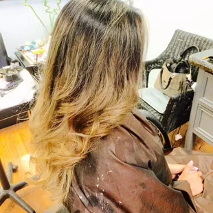 Again, Kasey's work is Amazing! (Had to brighten the picture just a tad bit to get the actual color of my hair =)