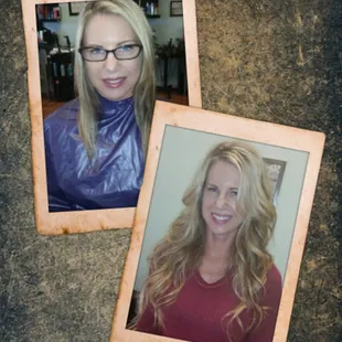 Kari with her new exts by Julie!