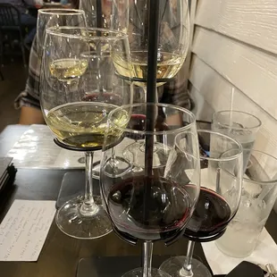 Wine flight sample, cute display!