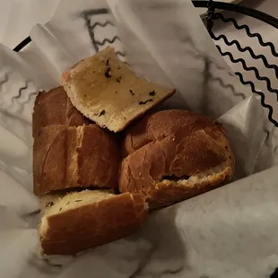Complimentary Warm Garlic Bread