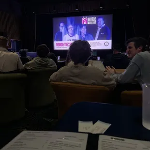 Inside the theater