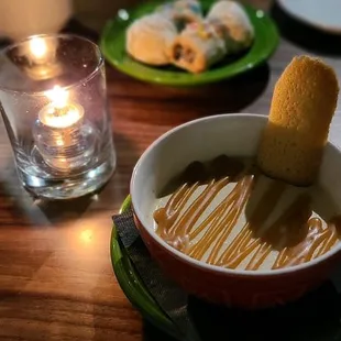 Salted caramel panna cotta