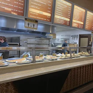 Front buffet ordering area