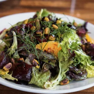 a plate of salad