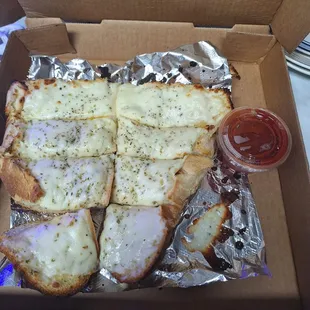 Regular size garlic cheese bread