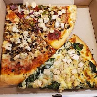 Three slices to-go