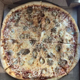 Italian sausage/extra cheese