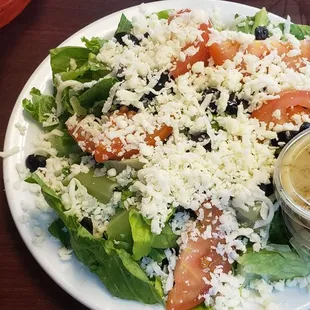 Massive salad portions