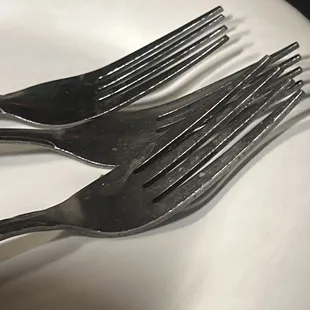 dirty forks