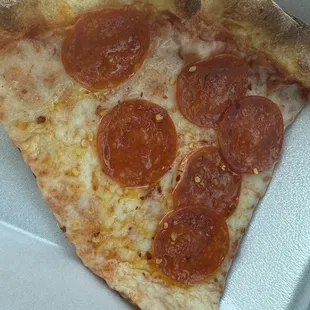 Pepperoni Pizza Slice (sorry 6 peps, not 5)