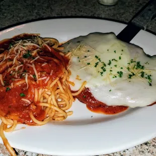 Chicken Parmesan w/ Psghetti.