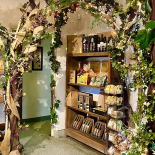 the inside of a store