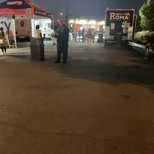 outside