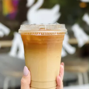 We take our cold brew seriously- try it with vanilla almond creamer!