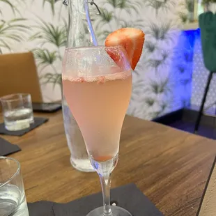 Made up drink of some sort instead of Bellini