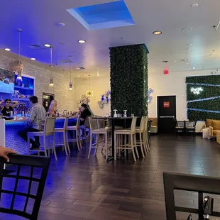 interior, sushi and sashimi