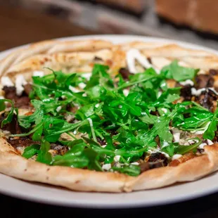 Steak Flatbread Pizza
