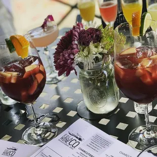 Brunch drink specials on Mimosa Flights, Sangria &amp; more