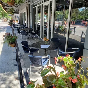 Great day to sit outside on the patio