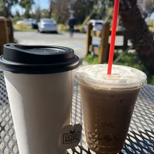 Eons Mulberry Tea &amp; cherry blossom latte