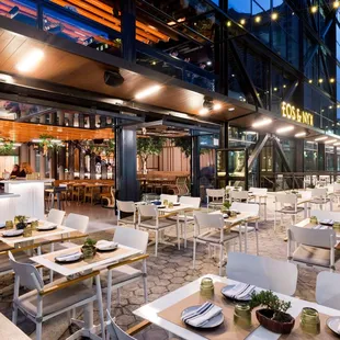 Patio in the evening