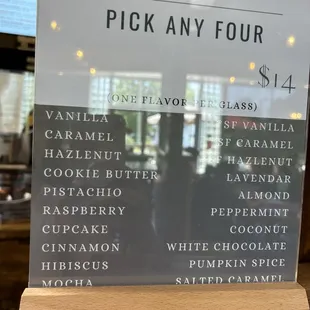 pick any four