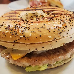 Feisty breakfast sandwich