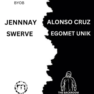 a black and white image of a man in a hoodie