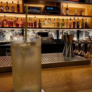 Highball in serene setting