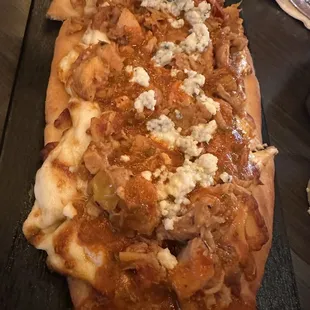 Bbq chicken flatbread.