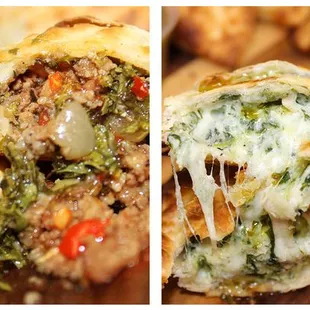 a variety of food items