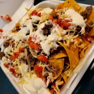 Steak nachos