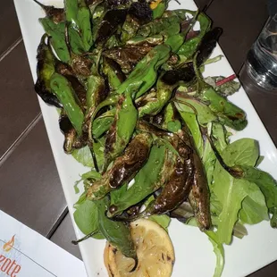 Grilled peppers appetizers