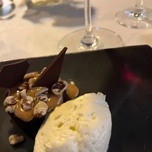 Chocolate torte with lime Chantilly