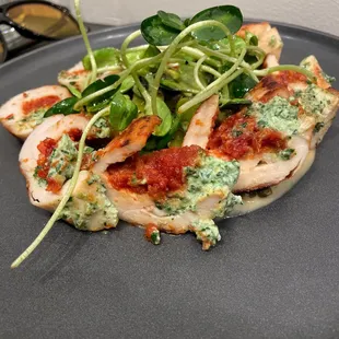 a plate of food on a table