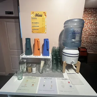 Coffee/water station