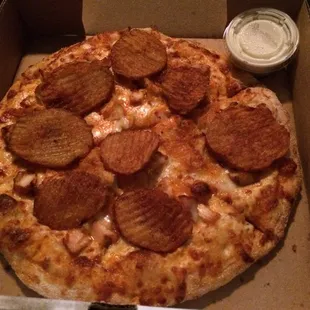 Buffalo chicken pizza