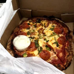 pizza, food