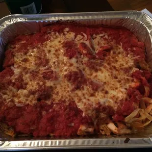 Chicken parm pasta dinner (family size)