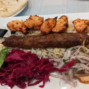 Chicken and Adana kebab combo