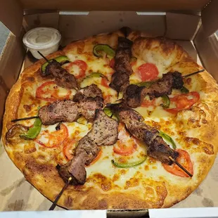 Kebab Pizza