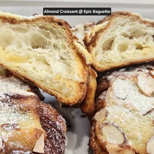 Crisp almond Croissant...