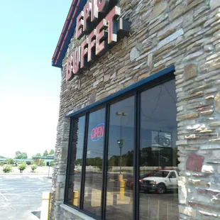 the front of the restaurant